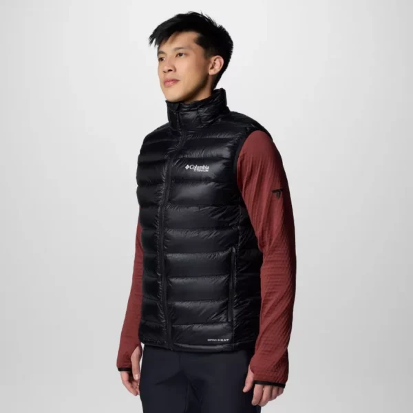 Columbia Men's Arctic Crest Down Vest, Black