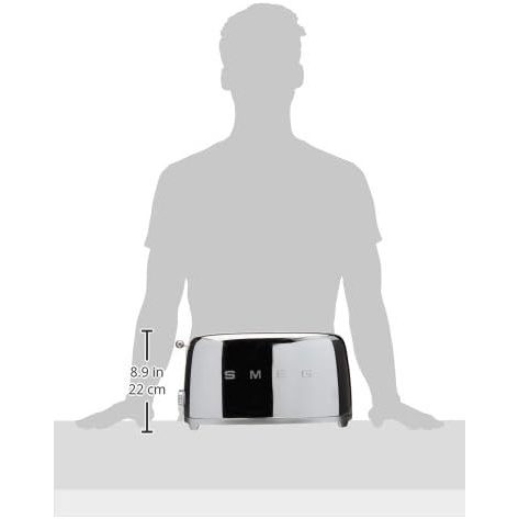 Smeg 4-Slice Toaster-Chrome