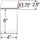 Supply Masters Mobile Printer Labels 4x6 (Case of 24)