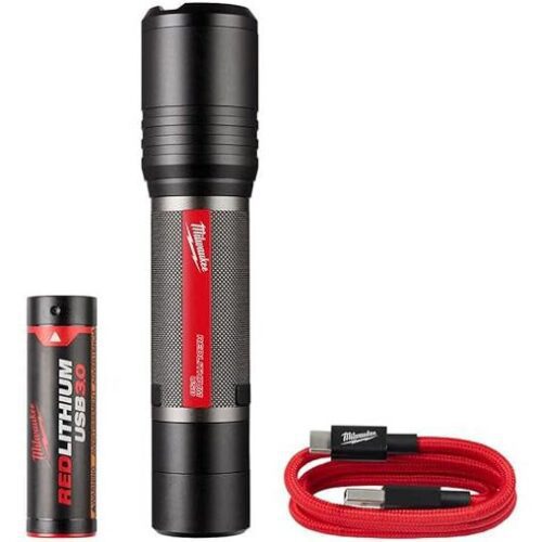 REDLITHIUM USB Flashlight Kit 2000 Lumen Slide Focus + TPT Premium cart