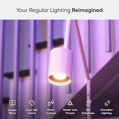 Nanoleaf Essentials Smart LED Color-Changing Light Bulb (60W)