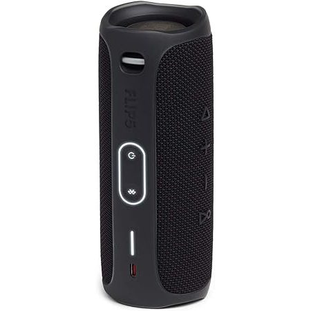 615eZUuxfWL._AC_SY450_.jpg JBL FLIP 5, Waterproof Portable Bluetooth Speaker, Black, Small