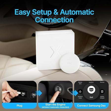 AutoPro X Android Auto Wireless Adapter Samsung DeX Box