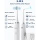 All-in-One Water Flosser & Ultrasonic Toothbrush Combo, White