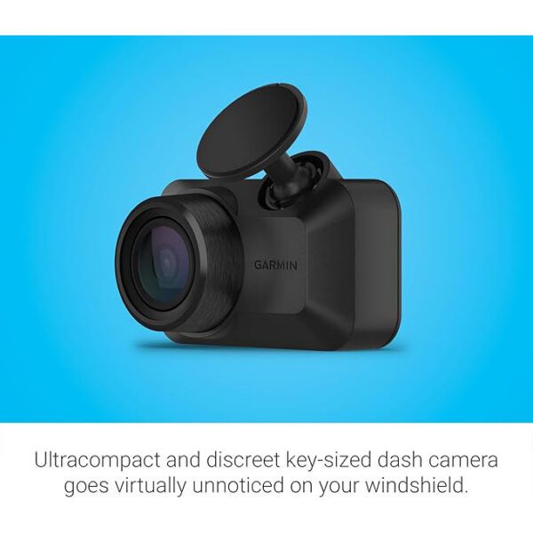 Garmin Dash Cam Mini 3, Ultracompact 1080p HD Dash Cam