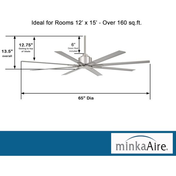 MINKA-AIRE F896-65-BNW  Xtreme H2O 65 Inch Outdoor Ceiling Fan