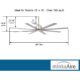 MINKA-AIRE F896-65-BNW  Xtreme H2O 65 Inch Outdoor Ceiling Fan