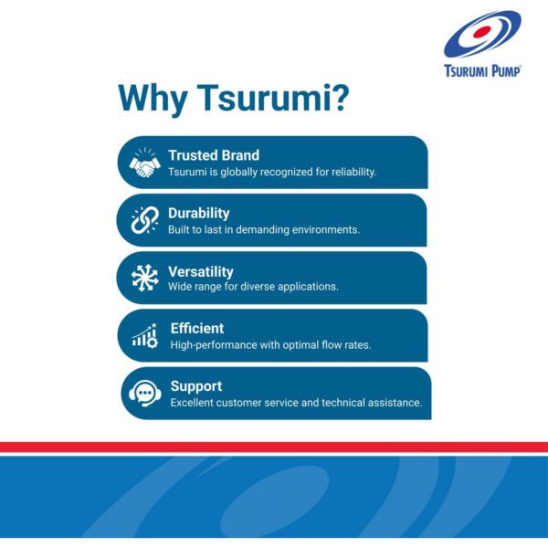 Tsurumi Pump LB-480 2" 2/3HP Submersible Dewatering Pump