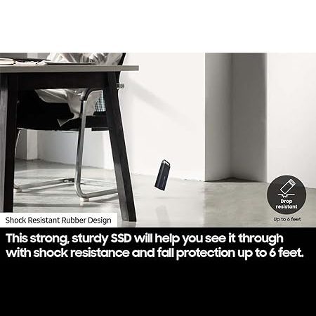 SAMSUNG T5 EVO Portable SSD 2TB, USB 3.2 Gen 1 External Solid State Drive