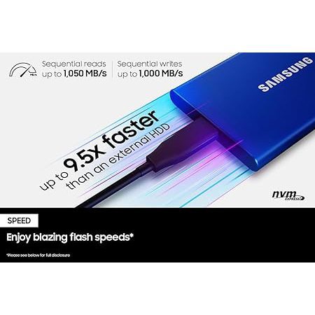SAMSUNG SSD T7 Portable External Solid State Drive 2TB