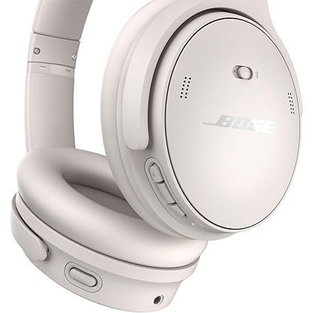 Bose QuietComfort Wireless Noise Cancelling Headphones, White Smoke