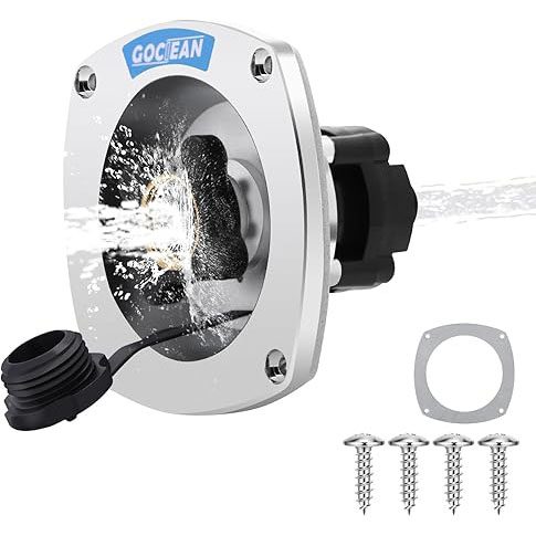 Goceian RV Water Inlet with Regulator, Wall Mounted City Water Inlet