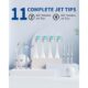 All-in-One Water Flosser & Ultrasonic Toothbrush Combo, White