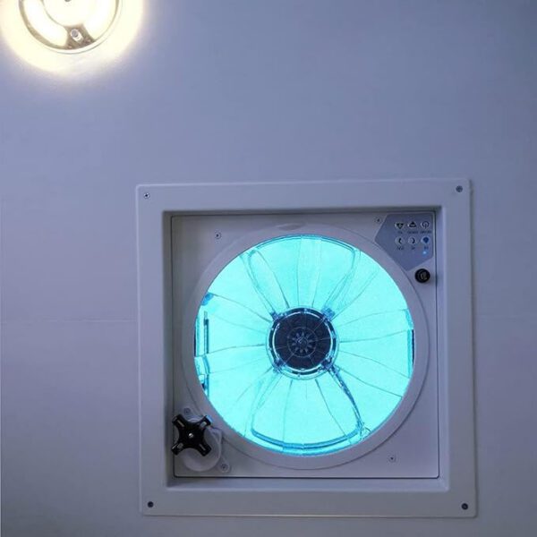 RV Vent Fan Roof 12V Remote Control 14 x 14 inches 10-Speed