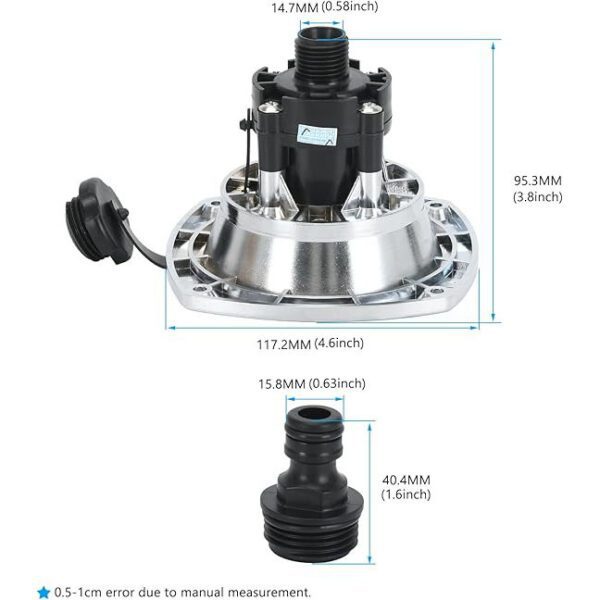 RV City Water Inlet with Pressure Reducing Valve
