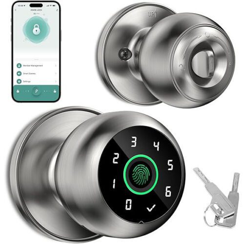 Fingerprint Door Lock - Fingerprint and Keypad Input Smart Door knob