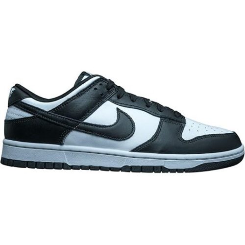 Nike Dunk Low Mens Sneakers, White/Black/White