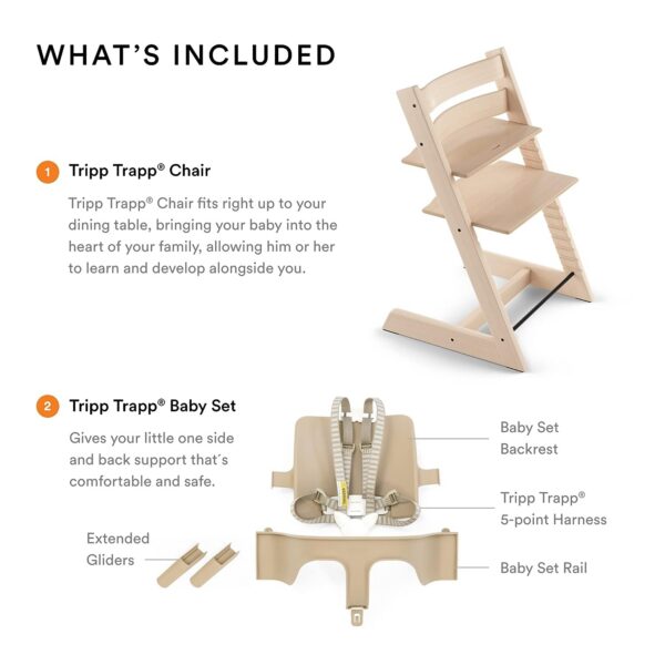 Tripp Trapp High Chair from Stokke, Storm Grey - Adjustable