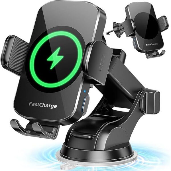 BothLin Wireless Car Charger, Fast Charging Phone Holder 3 in 1