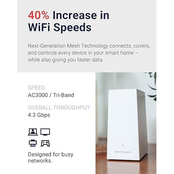 Gryphon AX – Ultra-Fast Mesh WiFi 6 Parental Control Router