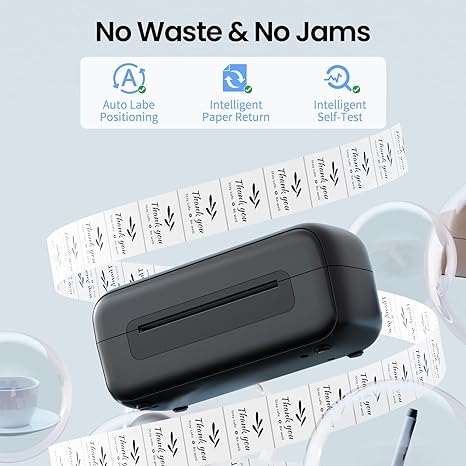 Phomemo Thermal Shipping Label Printer, Black