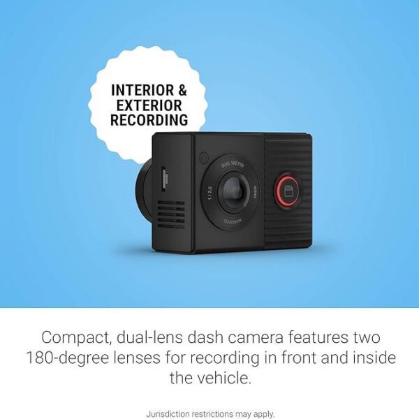 Garmin Dash Cam Tandem Dual-Lens Dash Cam