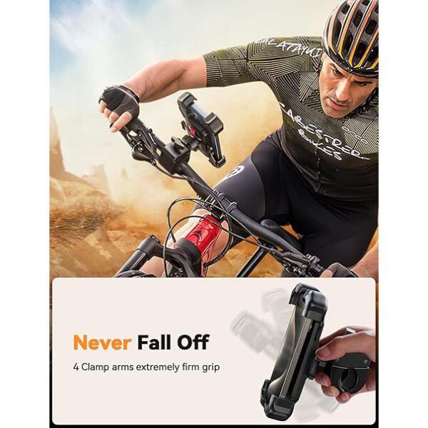 JOYROOM Motorcycle Phone Mount, Bike Phone Holder for Bicycle
