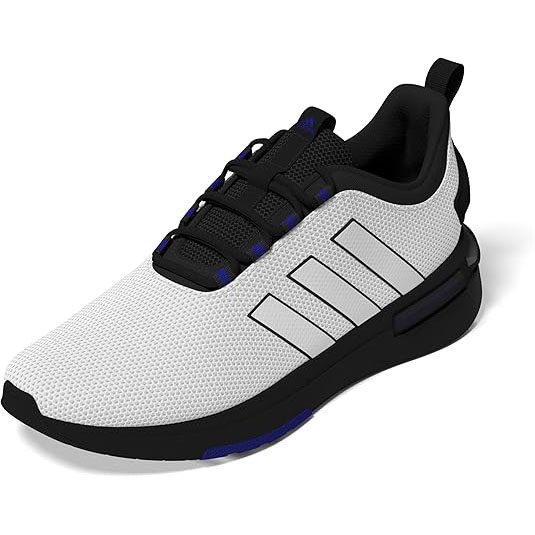 adidas Men's Racer TR23 Sneaker, White/Black/Lucid Blue