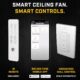Big Ass Fans – Haiku White, Smart Ceiling Fan