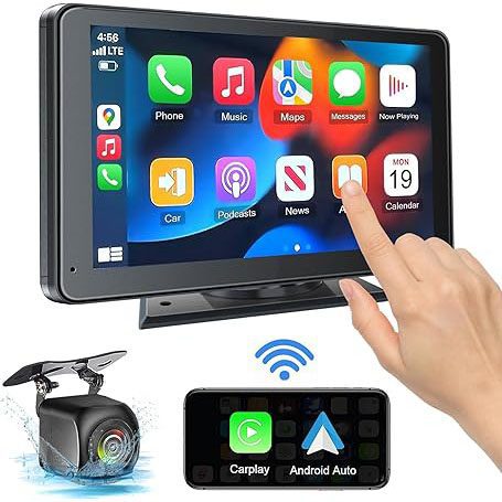 Portable Newest Wireless Apple CarPlay and Android Auto Screen