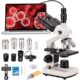 Bogrinuo Compound trinocular Microscope, 40X-5000X Magnification