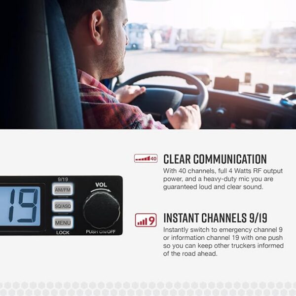 Cobra 19 MINI AM/FM Recreational CB Radio - Dual-Mode AM/FM