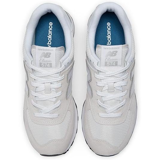 New Balance Men's 574 Core Sneaker, Nimbus Cloud/White