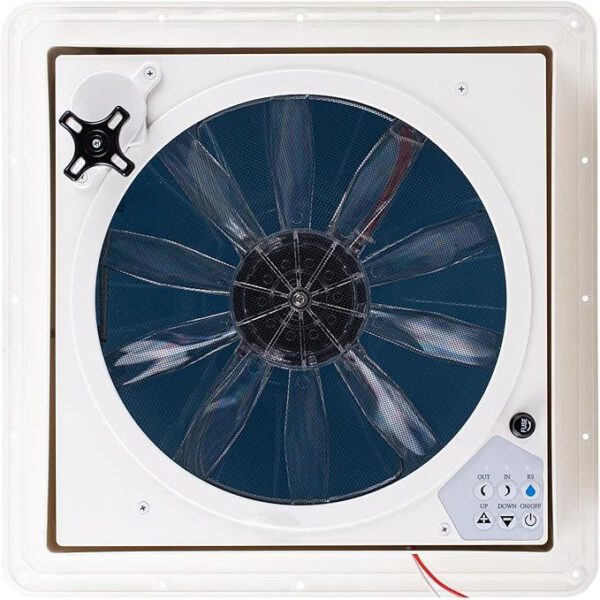 RV Vent Fan Roof 12V Remote Control 14 x 14 inches 10-Speed