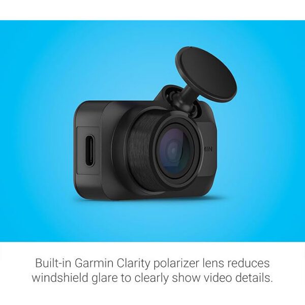Garmin Dash Cam Mini 3, Ultracompact 1080p HD Dash Cam