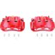 Power Stop S5054 Front Pair of High-Temp Red Powder Coated Calipers