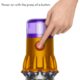 Dyson V12 Detect Slim Cordless Vacuum Cleaner, Yellow/Iron