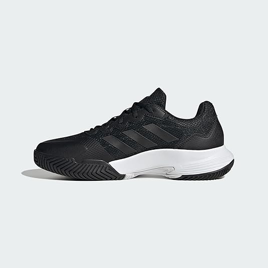 adidas Men's Gamecourt 2.0 Tennis Shoe, Black/Black/Grey