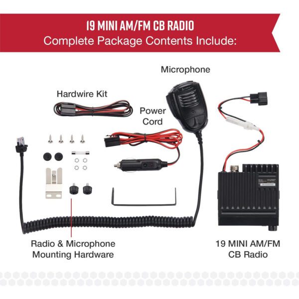 Cobra 19 MINI AM/FM Recreational CB Radio - Dual-Mode AM/FM