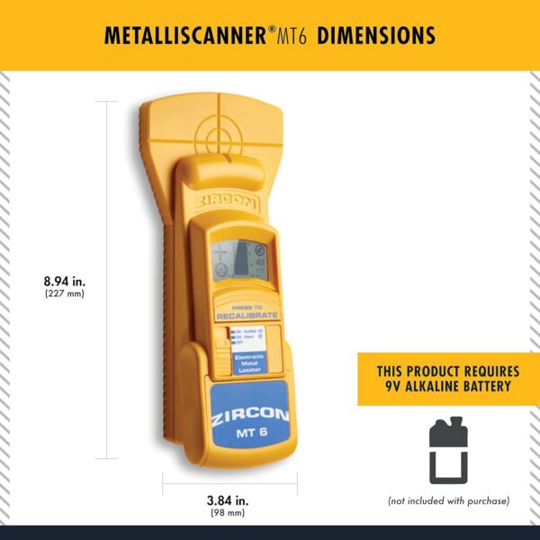 Zircon MetalliScanner MT6 Professional Metal Detector