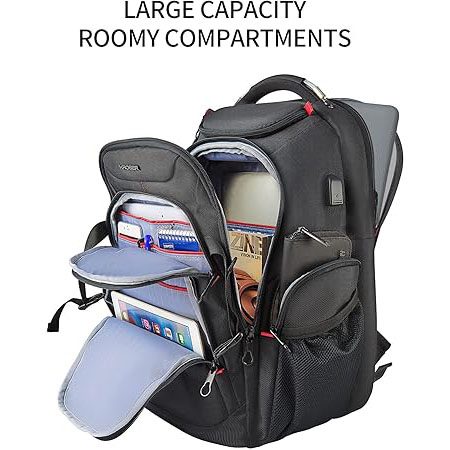 KROSER Travel Laptop Backpack 17.3 Inch XL Computer Backpack