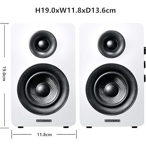 SW208 3" Active Bluetooth 5.0 Bookshelf Speakers