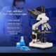 Bogrinuo Compound trinocular Microscope, 40X-5000X Magnification