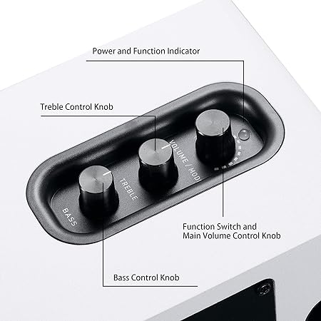 SW208 3" Active Bluetooth 5.0 Bookshelf Speakers