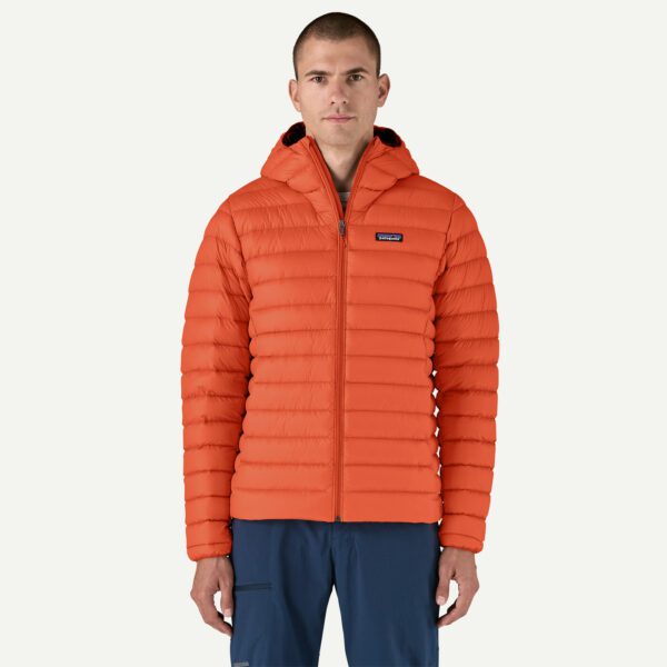 Patagonia Men's Down Sweater Hoody, Pollinator Orange