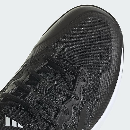 adidas Men's Gamecourt 2.0 Tennis Shoe, Black/Black/Grey