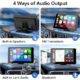 Apple Carplay Screen for Car, 7" HD Portable Car Stereo Touch Screen