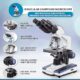 AmScope - 40X-2500X LED Digital Binocular Compound Microscope