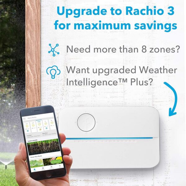 Rachio 8ZULWC-L R3e Generation: Smart, 8 Zone Sprinkler Controller